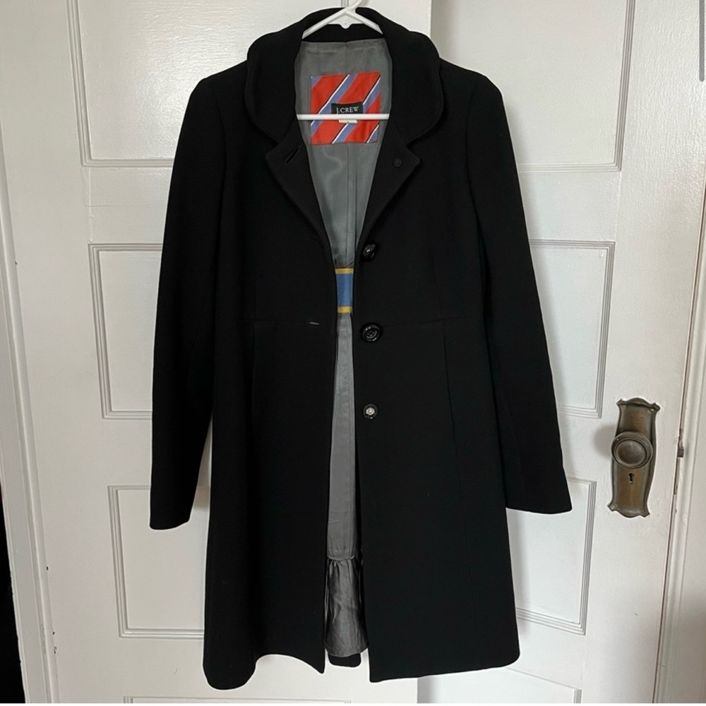 J. Crew Wool Sybil Peacoat Jacket Overcoat